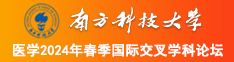 艹艹夜夜女艹艹鸡艹艹南方科技大学医学2024年春季国际交叉学科论坛